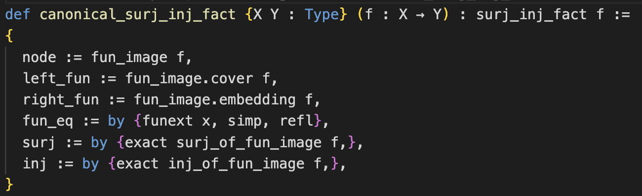 Image factorization of a function in Lean 